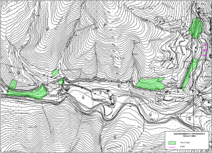 La cartografia dei tratti oggetto di intervento