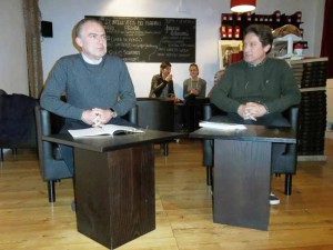 Giuseppe e Claudio Grattacaso allo Spazio [Foto Scardigli]