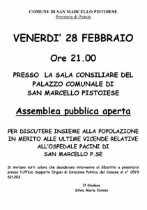 Il volantino del Sindaco Cormio