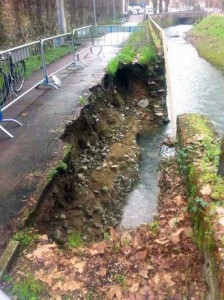 La Brana erosa nell'area del Tiro a segno