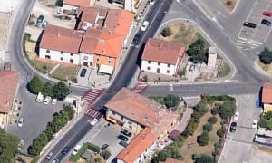 Incrocio di via di Mezzo a Vignole