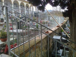 Lavori al cimitero di Casalguidi