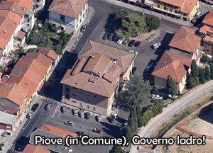 Veduta aerea del Comune di Quarrata