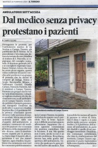 Il Tirreno del 18 febbraio 2014