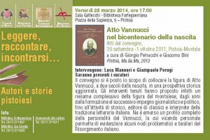 Un volume per il convegno su Atto Vannucci