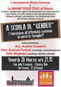 Il manifestino dell'iniziativa