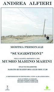 La locandina della mostra di Alfieri
