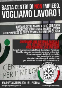 Il volantino distribuito
