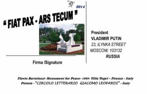 Cartolina per Putin