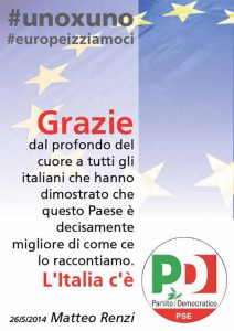 Il volantino di ringraziamento