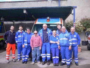 Il gruppo con al centro la signora Gioietta