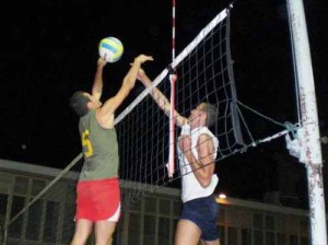 Una azione della Beach Volley