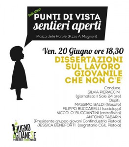 La locandina della dissertazione