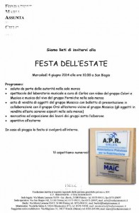 L’invito alla festa dell'estate