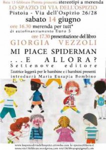 Il volantino di «Mi piace Spiderman»