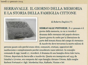 L'articolo di Daghini su Quarrata/news