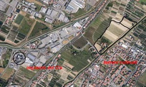 L'inceneritore e le coltivazioni della Piana