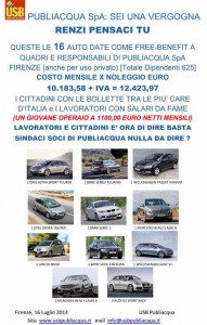 Il Comunicato USB Publiacqua Free Benefit