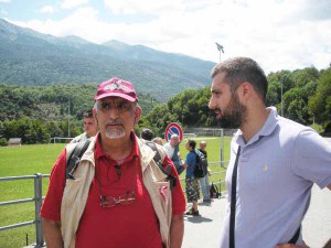 Il leader No Tav Alberto Perino e Lorenzo Cristofani