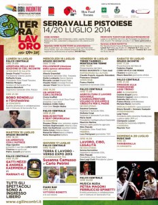 La locandina del programma