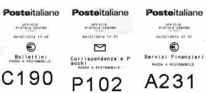 Biglietti, lettere e file...italiane