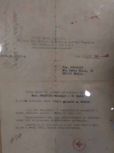 La lettera della Croce Rossa