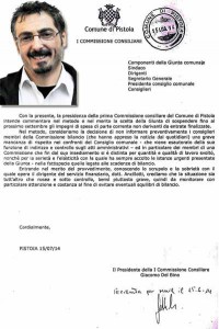 La lettera di Del Bino