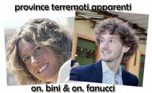 Gli Onn. Caterina Bini e Edoardo Fanucci