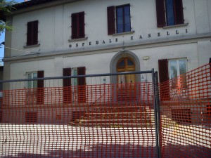Il "Caselli" transennato