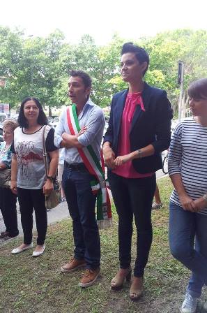 nuovo asilo provvisorio agliana Il sindaco Mangoni e l'assessore Tonioni
