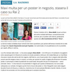 Elena Baldi e Abaco [La Nazione web]